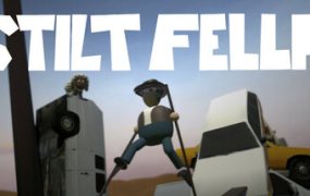 高跷男踩竹马/Stilt Fella